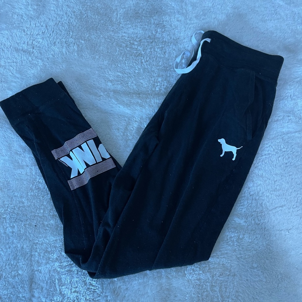 Black- Pink Joggers